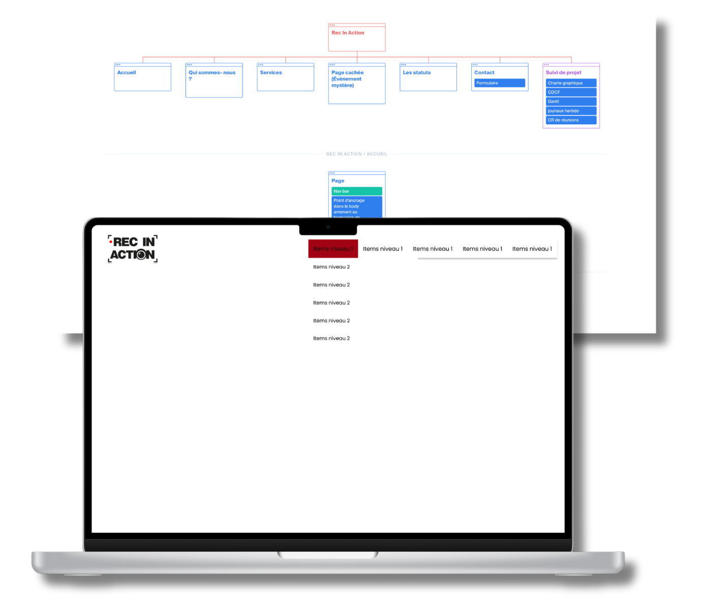 Mockup développement Rec in action